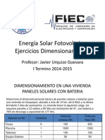Energía Solar Fotovoltaica - Ejercicios Dimensionamiento