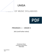 Theory of Music Syllabuses - Pg1-Gr5 13 Jan 2012