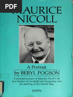 Maurice Nicoll A Portrait Beryl Pogson Fourth Way - 
