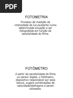 A FOTOMETRIA