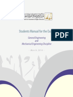 Mechanical Engineering Learning Outcomes