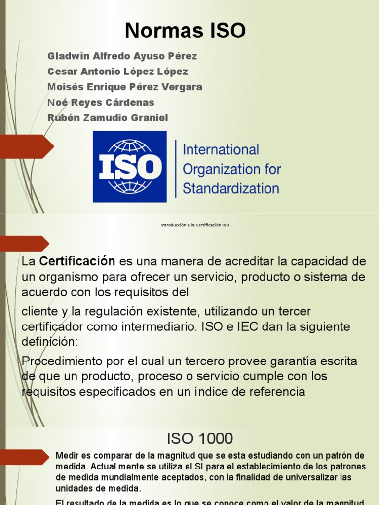 Normas ISO PDF Iso 9000 Calidad