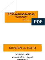 CITAS Bibliograficas APA