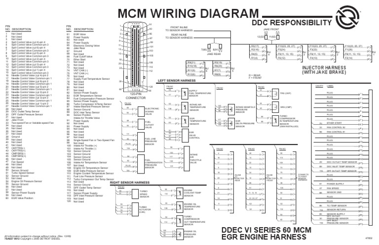 Mcm Diagrama Electronico Detroit Diesel Serie 60 Ddec Vi Turbocharger Throttle