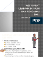 Mesyuarat Lembaga Disiplin Dan Pengawas 2011