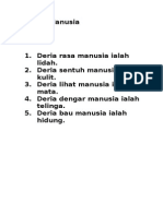 5 Deria Manusia