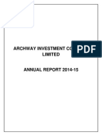 Annual Report - Archway Investment