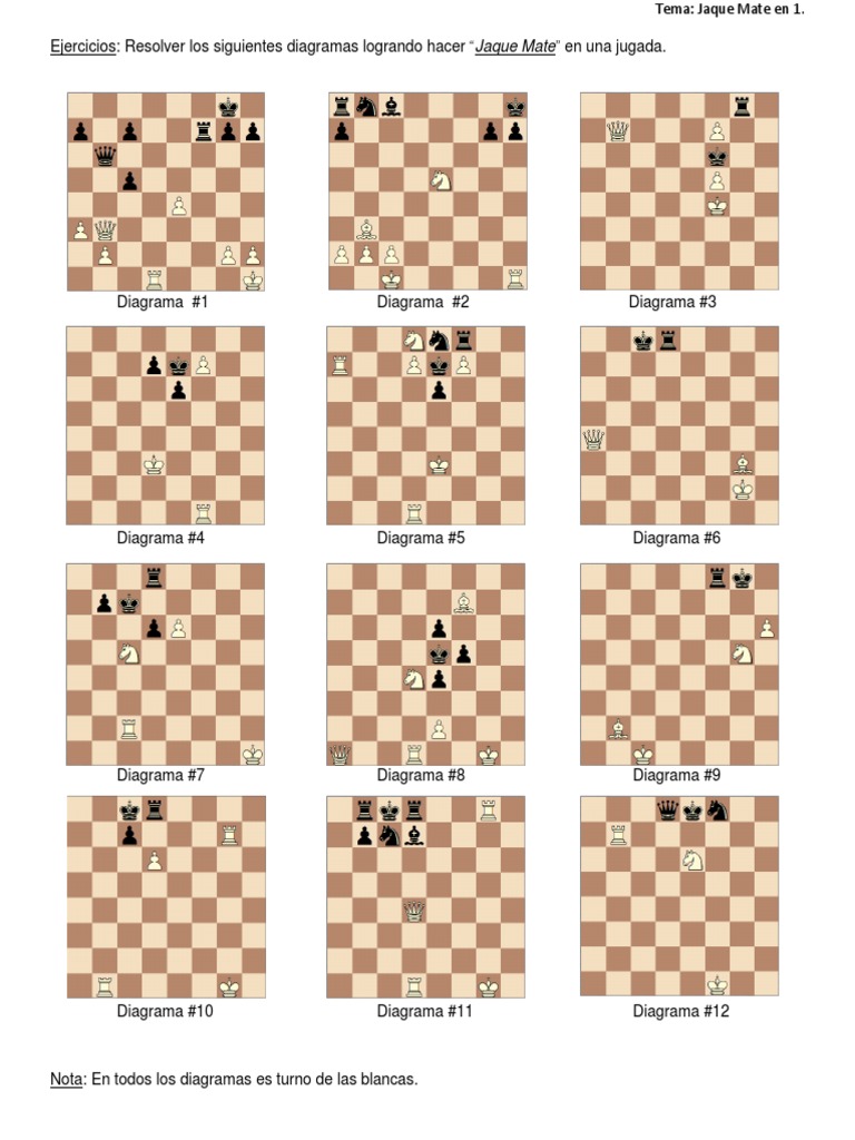 Mate en Una Jugada | PDF