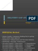 Delivery Gap Analysis: Group 5