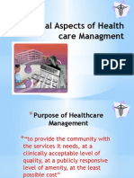 Financial Aspects of Health Care Managment