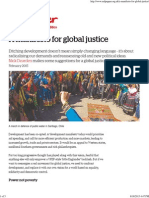 A Manifesto For Global Justice - Red Pepper