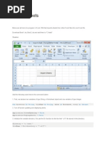 Import Sheets: Dim As String As String As As Integer