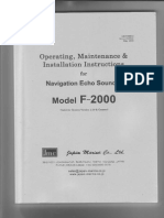 Echo Sounder JMC Model F-2000 Oper. & Inst. Manual