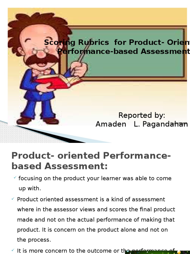 scoring rubrics for product oriented Rubric (Academic) Applied