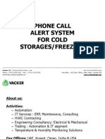 Phone Call Alert System For Cold Storages/freezers
