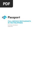 Full-Service Restaurants in The Philippines PDF