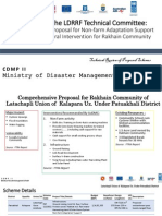 Comprehensive Proposal for Non-farm Adaptation Support cum Infrastructural Intervention for Rakhain Community