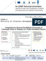 Comprehensive Proposal For Non-Farm Adaptation Support Cum Infrastructural Intervention For Rakhain Community