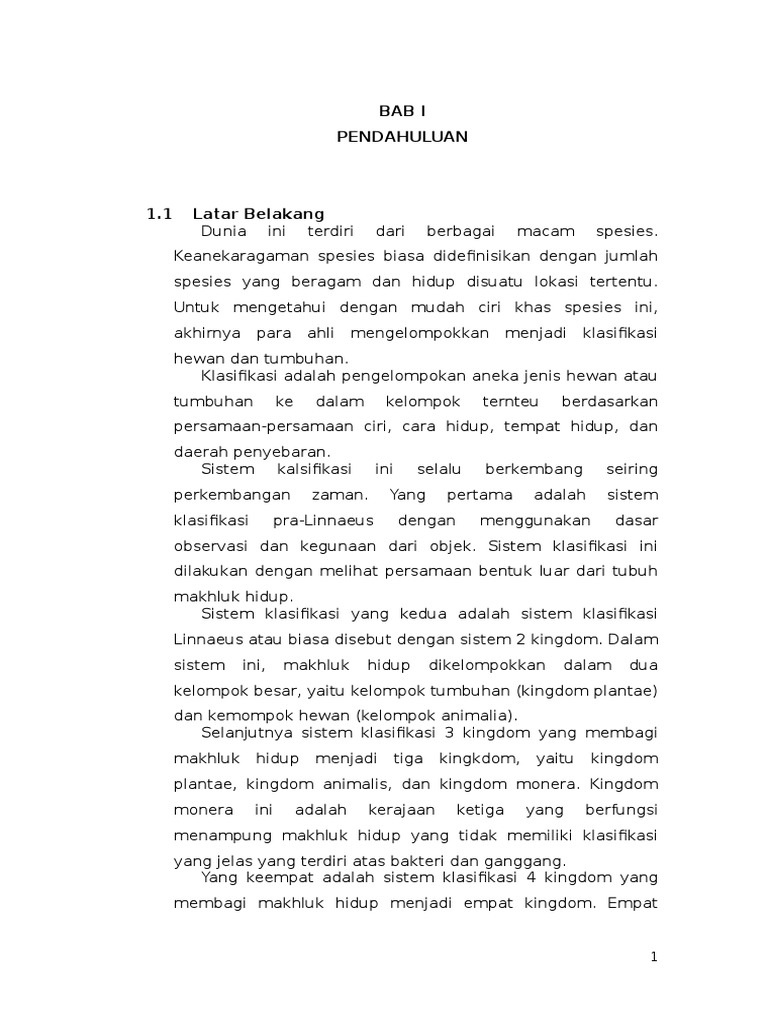 Makalah Klasifikasi 5 Kingdom