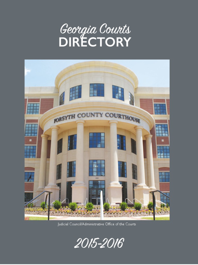 Georgia Courts Directory 2015-2016 | PDF