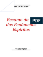 Resumo Da Lei Dos Fenomenos Espiritas - Allan Kardec