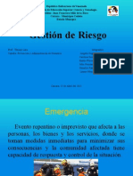 La Administracion de Desastres en Venezuela