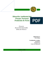 Situación Ambiental Del Parque Nacional Península de Paria