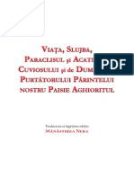 Viata, Slujba, Paraclisul Si Acatistul SF Paisie Aghioritul