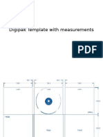Digipak Template With Measurements