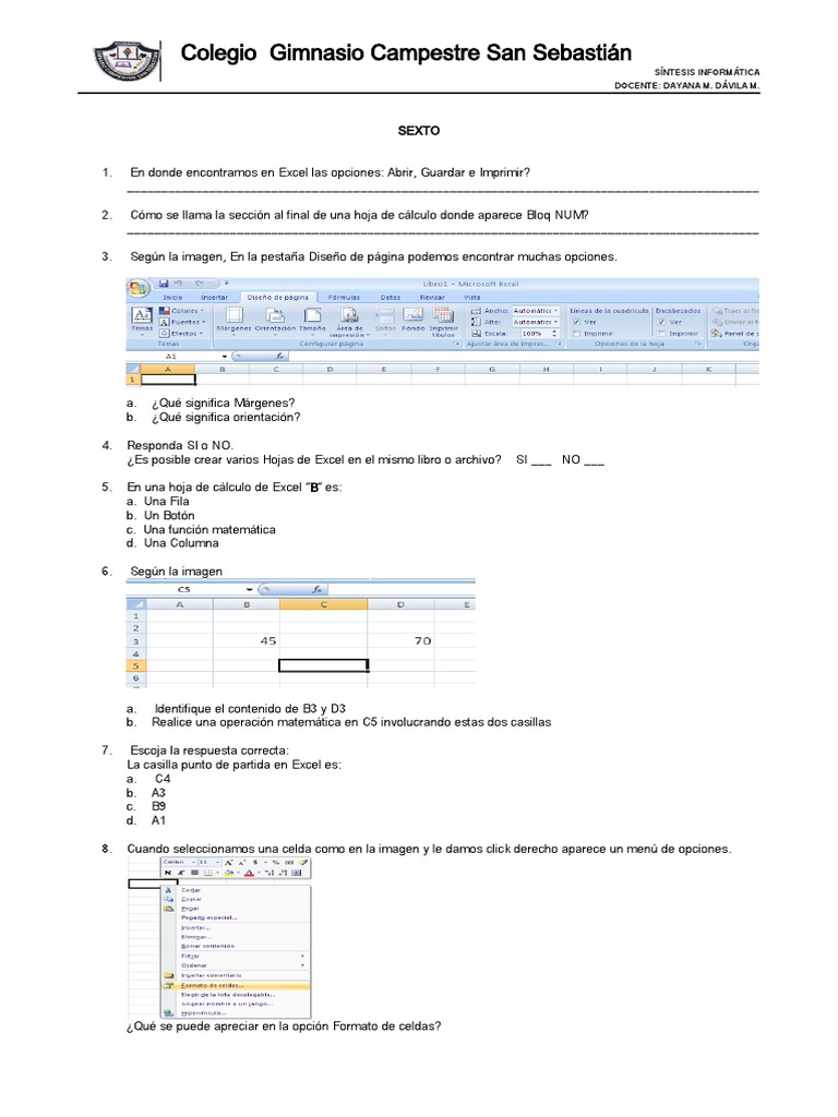 Taller de Repaso | PDF | Hoja de cálculo | Microsoft Excel