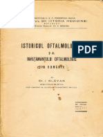 Dr.I.Glăvan-Istoricul Oftalmologiei, 1939