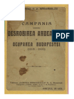 Gen.G.D.Mărdărescu-Campania Pentru Desrobirea Ardealului Şi Ocuparea Budapestei