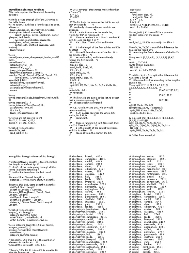 TSP Solutions and Q&A Guide | PDF | Mathematical Relations ...