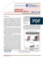 Inspection Guide For Segmental Retaining Walls: TEK 18-11B