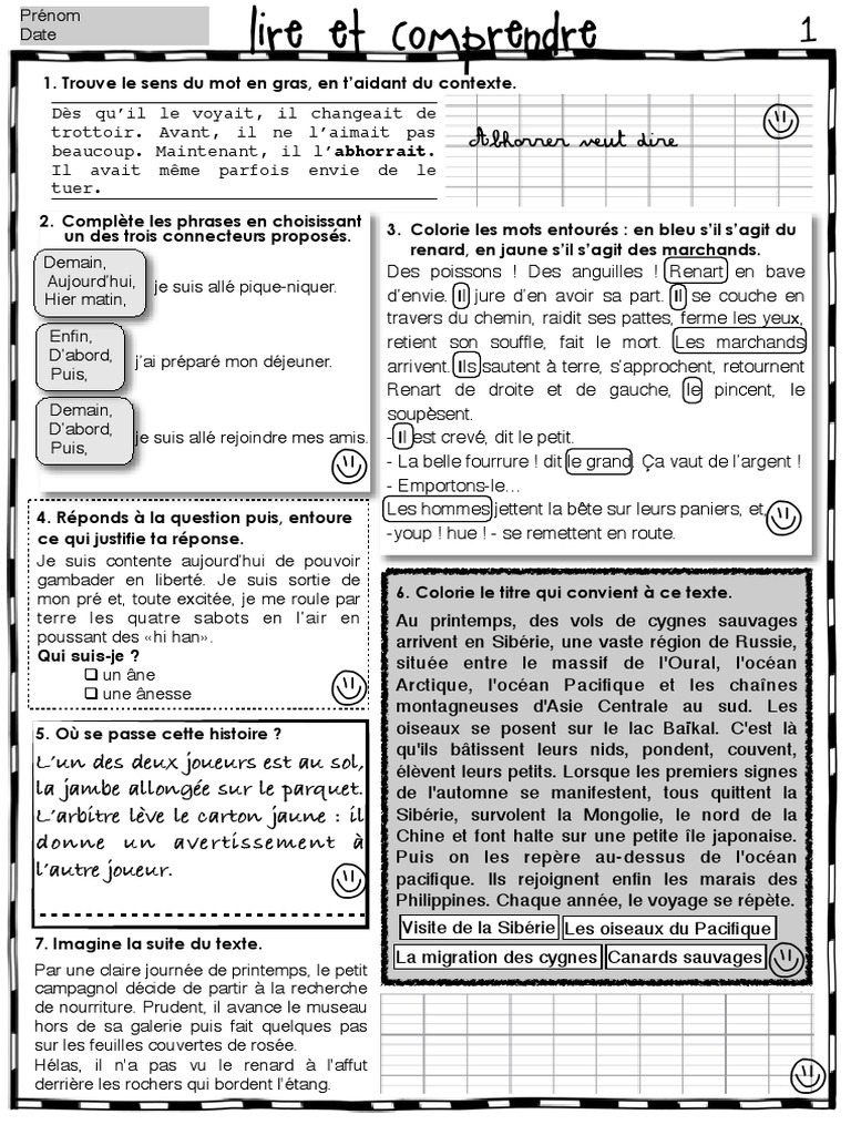 La Rivière à L envers Questionnaire De Lecture 6ème Fiches Francais CE1 | PDF | Sibérie | La nature