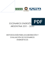 Metodologia Escenarios Energeticos Argentina 2030