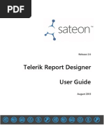 SATEON 2.6 - Telerik Report Design Guide 1.0