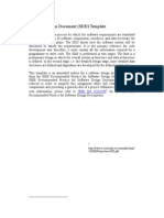 Software Design Document (SDD) Template: IEEE STD 1016 1998