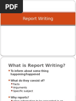 Report Writing - JNTU