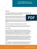 ASTM D2990 Flexural Creep Testing of CIPP Liner Materials