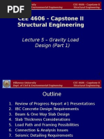 Lecture 5 - Gravity Load Design