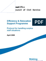 Efficiency & Relocation Support Programme: & Council of Civil Service Unions