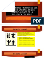 Antecedentes Históricos Del Derecho Laboral en Las Constituciones Dela Republica Del Perú