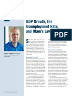 GDP Growth, The Unemployment Rate, and Okun's Law: Patrick Higgins