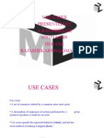 Use Cases Presented by A.Rajashekar 07G71A0549 Iii-Ii Cse