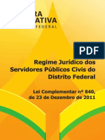 Regime Jurídico Dos Servidores Do DF Dos Servidores Do DF(840)