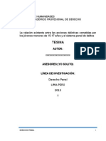 Acciones Delictivas Cometidas Por Los Jóvenes Menores de 15-17 Años