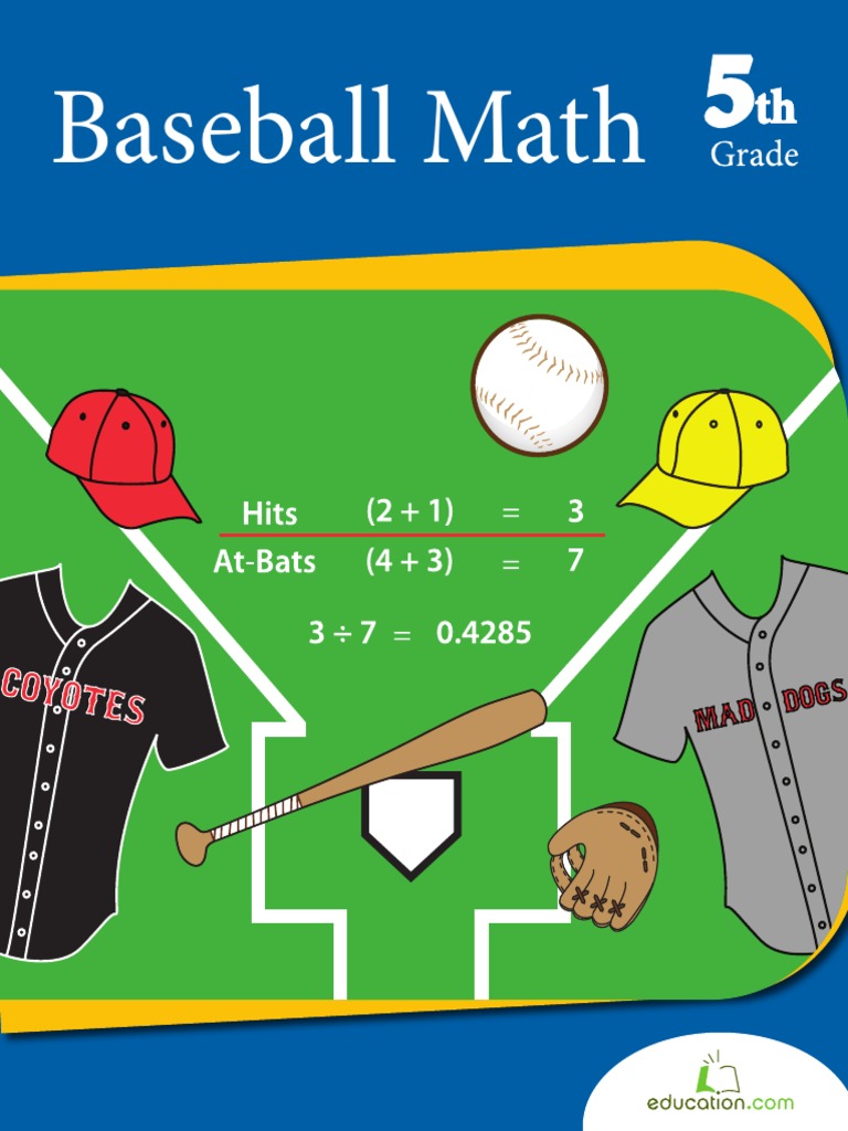 Baseball Math Workbook Batting (Baseball) Inning
