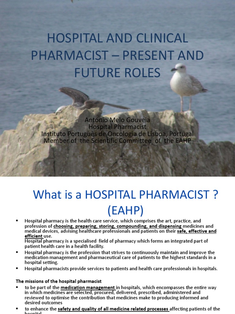 Hospital vs Clinical Pharmacist Roles | PDF | Pharmacy | Pharmacist