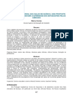 INVESTIGAÇÃO CRIMINAL NAS AULAS DE QUÍMICA. UMA PROPOSTA DIDÁTICA PARA PROMOVER O INTERESSE DOS ESTUDANTES PELAS CIÊNCIAS